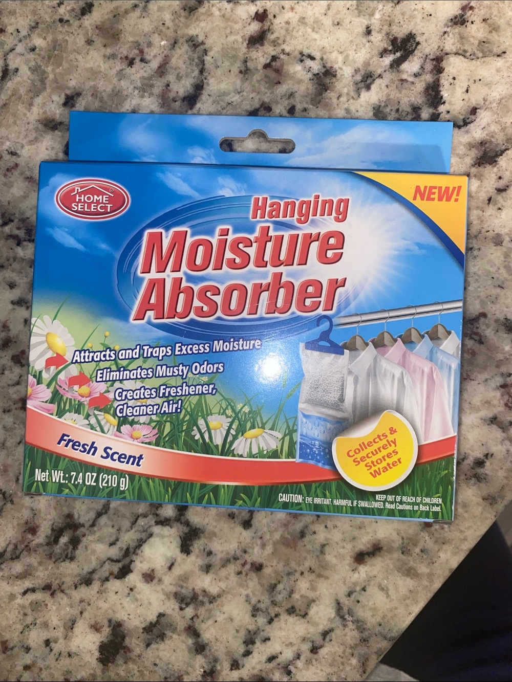 Hanging Moisture Absorber - Fresh Scent (Blue)
